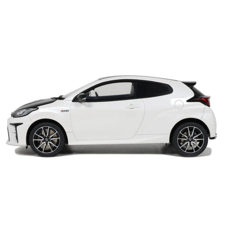 2022 Toyota GRMN Yaris RHD (Right Hand Drive) Platinum White Pearl with Black Hood and Top Limited Edition to 999 pieces Worldwide 1/18 Model Car by Otto Mobile-Otto Mobile-ModelCars.com