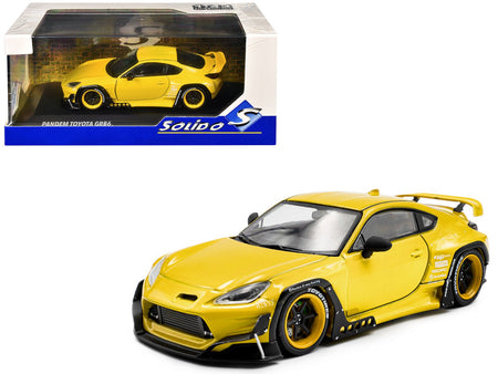 2022 Toyota Pandem GR86 Yellow 1/43 Diecast Model Car by Solido-Solido-ModelCars.com