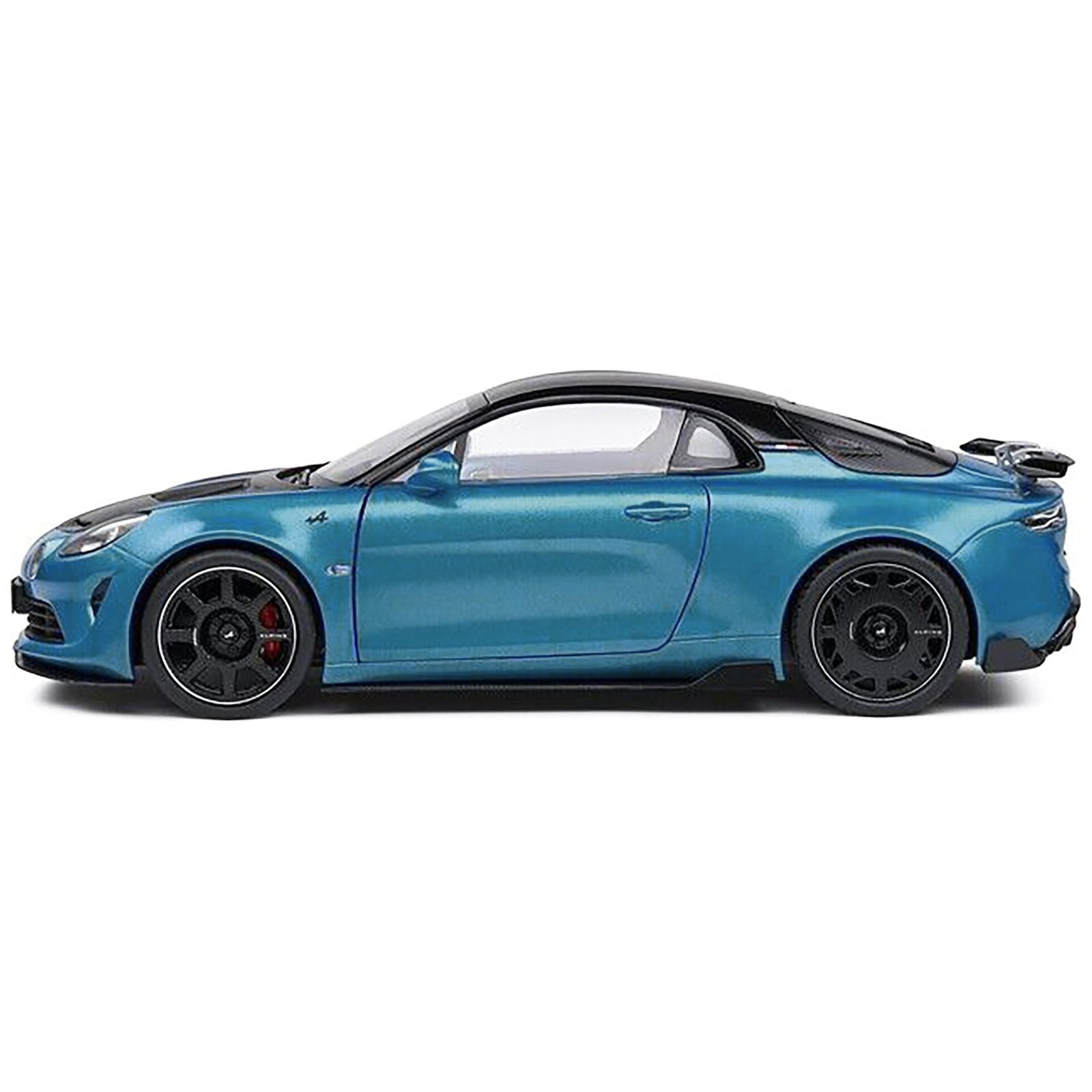 2023 Alpine A100 Radicale Blue Metallic with Carbon Hood and Top 1/18 Diecast Model Car by Solido - Solido - ModelCars.com