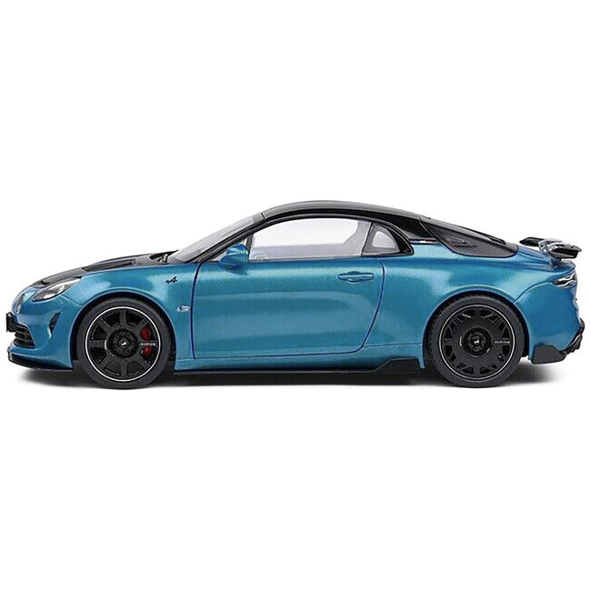 2023 Alpine A100 Radicale Blue Metallic with Carbon Hood and Top 1/18 Diecast Model Car by Solido - Solido - ModelCars.com