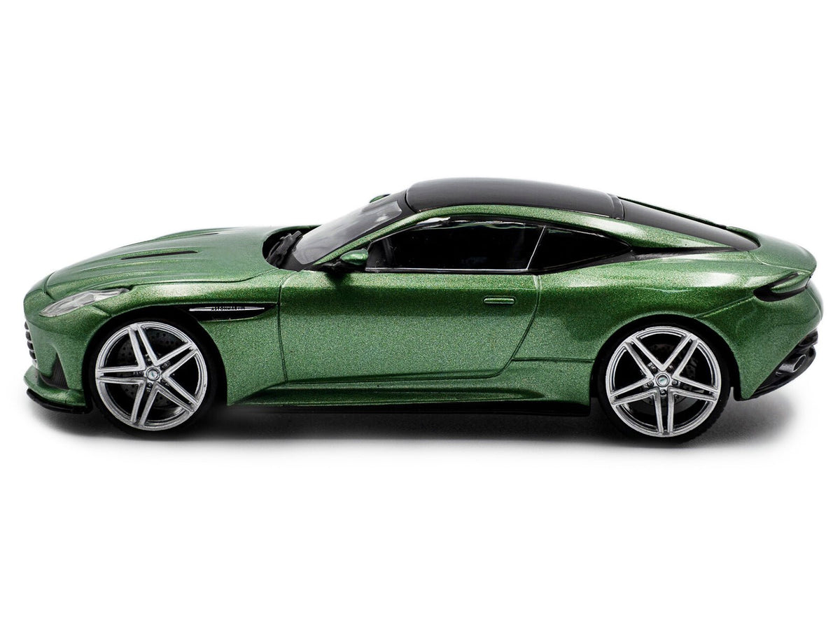 2023 Aston Martin DB12 Coupe Iridescent Emerald Metallic with Black Top 1/43 Diecast Model Car by Solido-Solido-ModelCars.com
