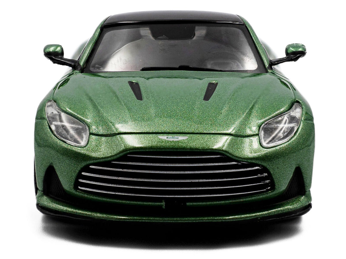 2023 Aston Martin DB12 Coupe Iridescent Emerald Metallic with Black Top 1/43 Diecast Model Car by Solido-Solido-ModelCars.com