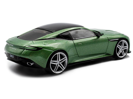 2023 Aston Martin DB12 Coupe Iridescent Emerald Metallic with Black Top 1/43 Diecast Model Car by Solido-Solido-ModelCars.com