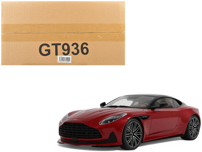 2023 Aston Martin DB12 Hyper Red with Black Top 1/18 Model Car by GT Spirit-GT Spirit-ModelCars.com