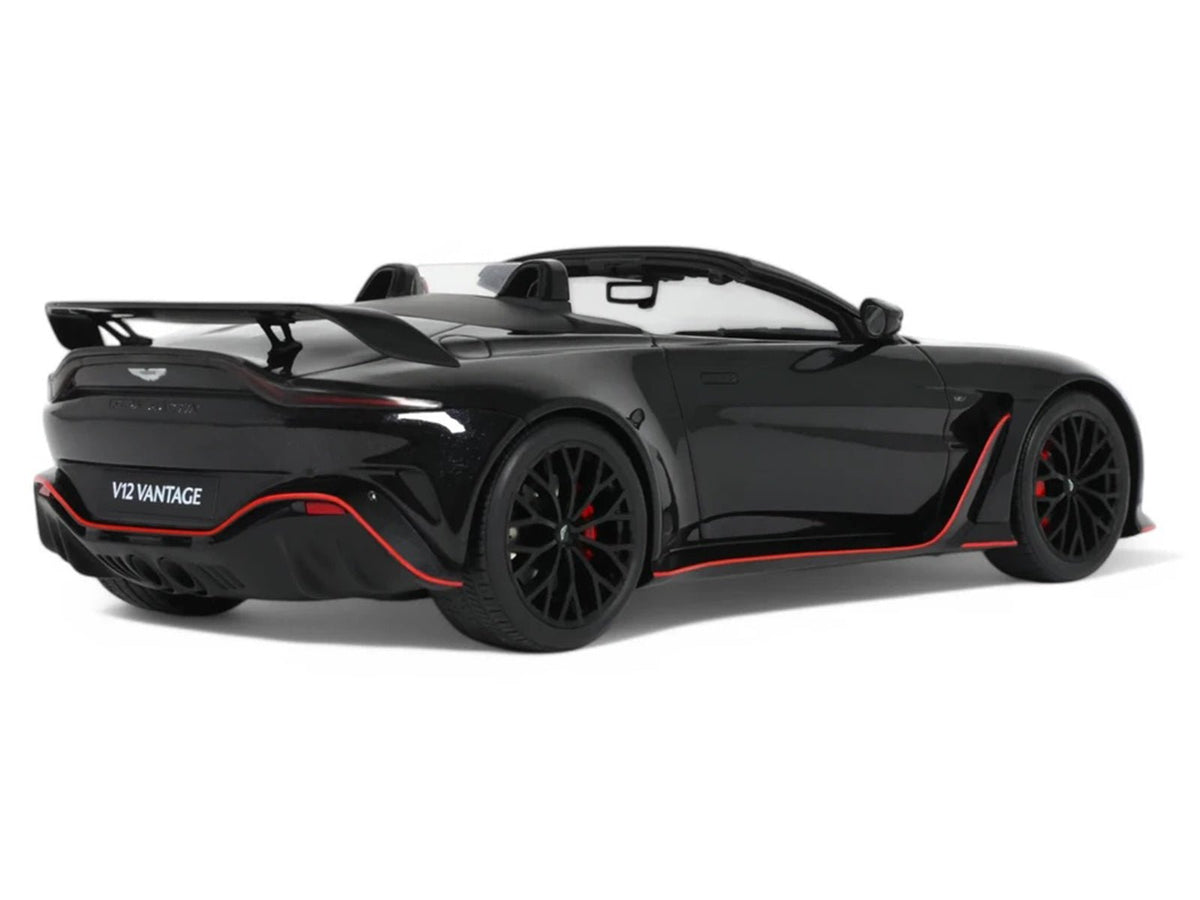 2023 Aston Martin V12 Vantage Roadster Onyx Black 1/18 Model Car by GT Spirit-GT Spirit-ModelCars.com