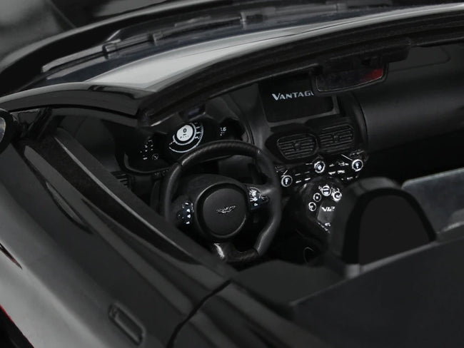 2023 Aston Martin V12 Vantage Roadster Onyx Black 1/18 Model Car by GT Spirit-GT Spirit-ModelCars.com