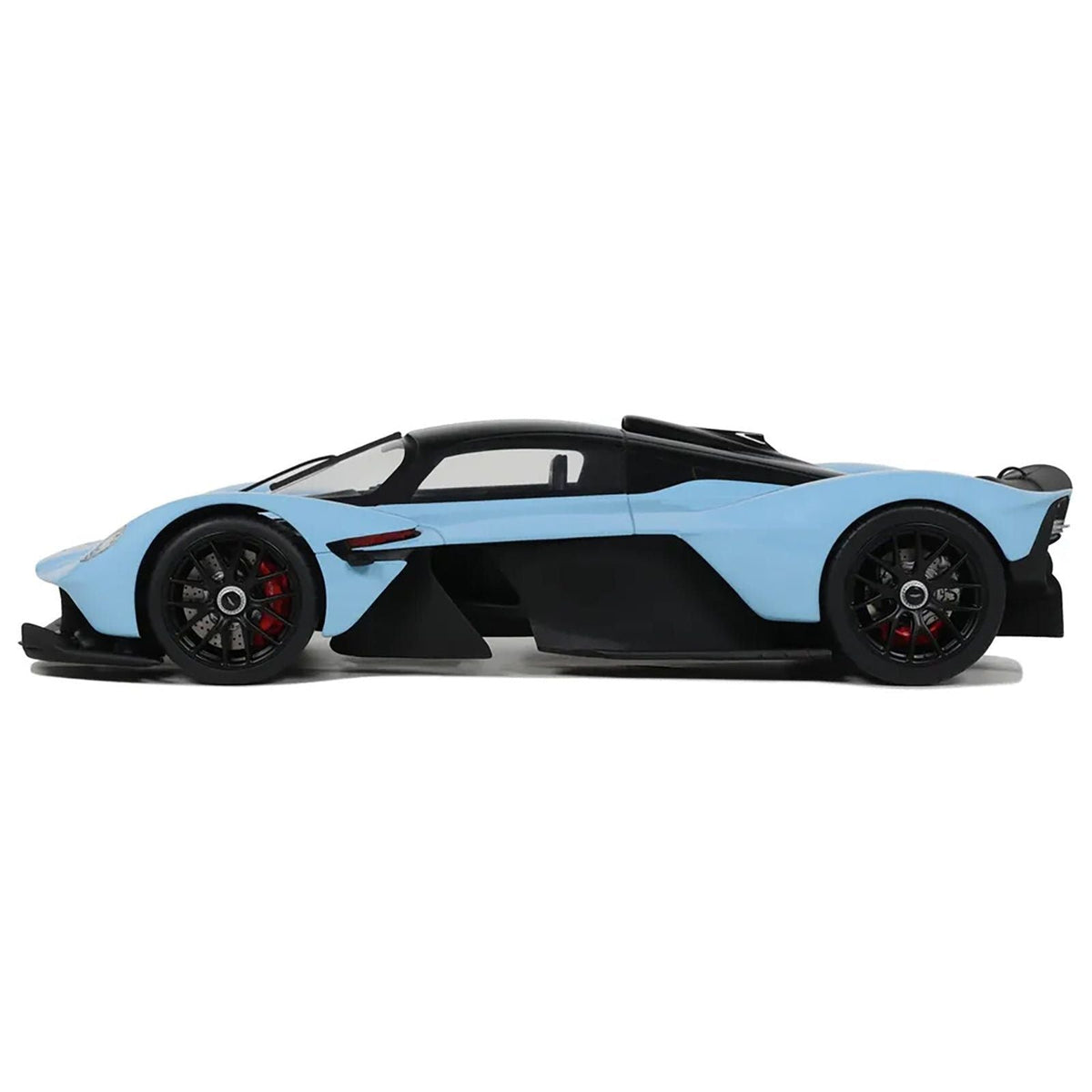 2023 Aston Martin Valkyrie Light Blue with Black Top 1/18 Model Car by GT Spirit-GT Spirit-ModelCars.com