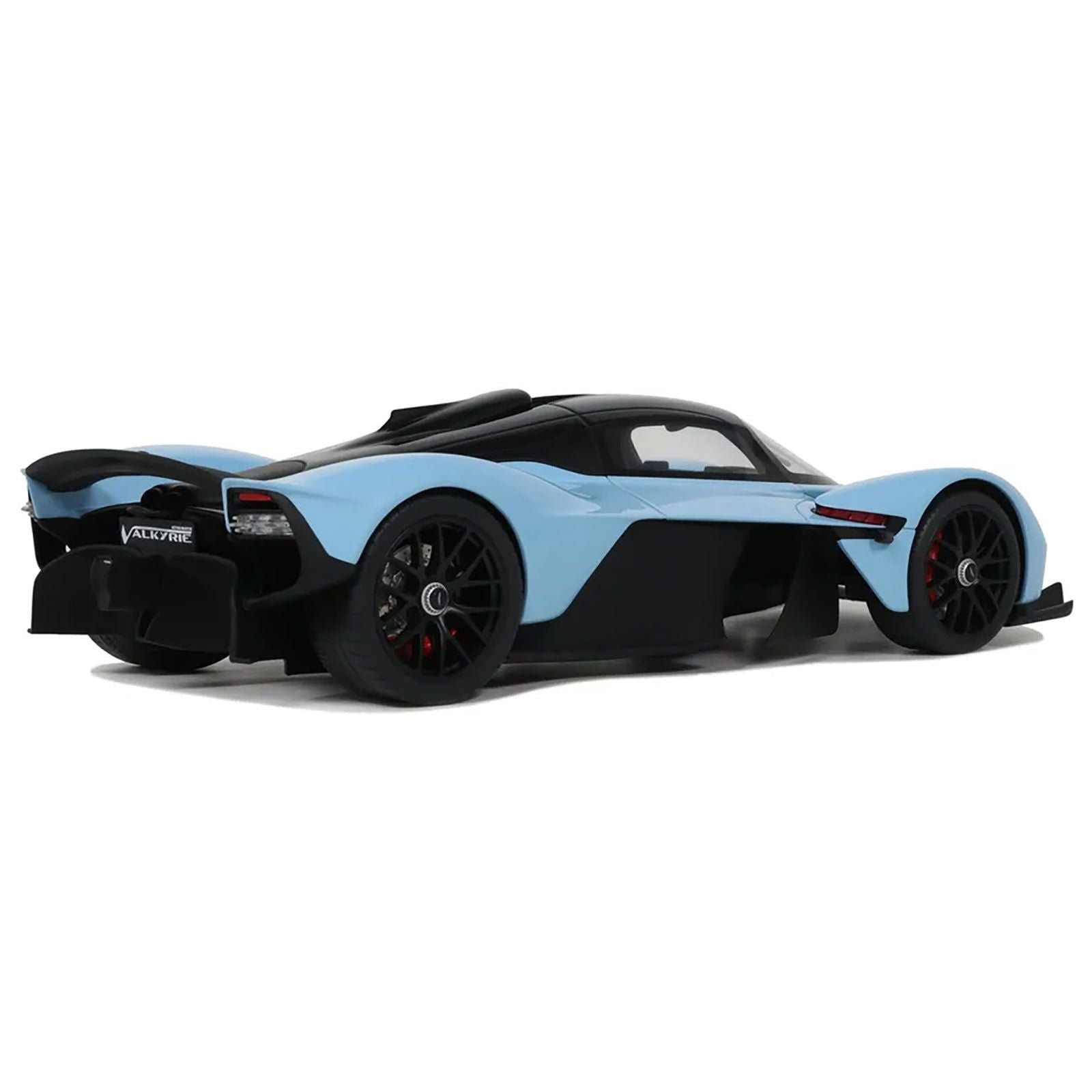 2023 Aston Martin Valkyrie Light Blue with Black Top 1/18 Model Car by GT Spirit - GT Spirit - ModelCars.com