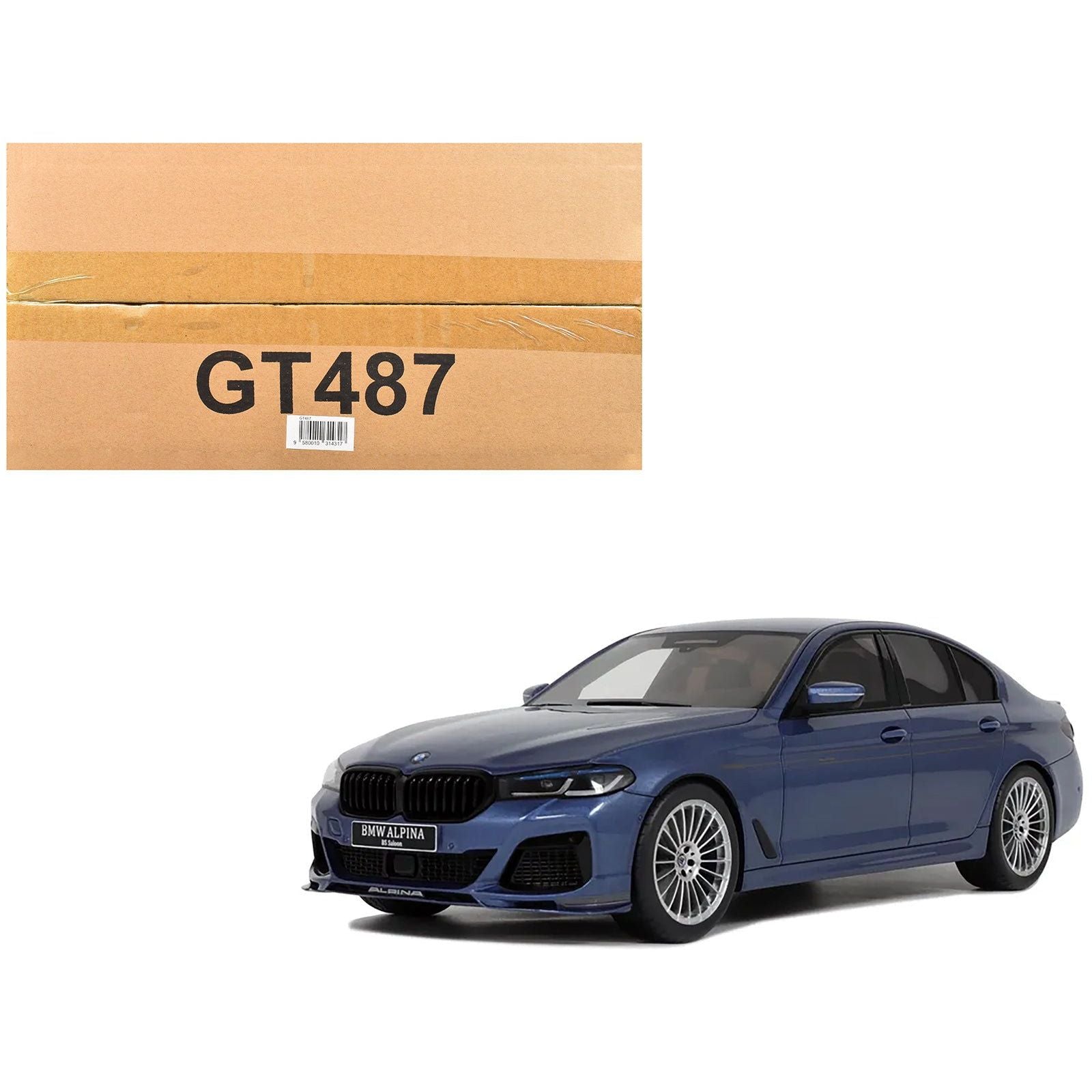 2023 BMW Alpina B5 Saloon Blue Metallic 1/18 Model Car by GT Spirit - GT Spirit - ModelCars.com