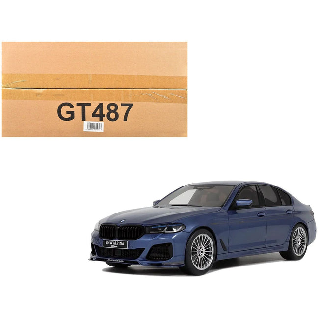 2023 BMW Alpina B5 Saloon Blue Metallic 1/18 Model Car by GT Spirit-GT Spirit-ModelCars.com