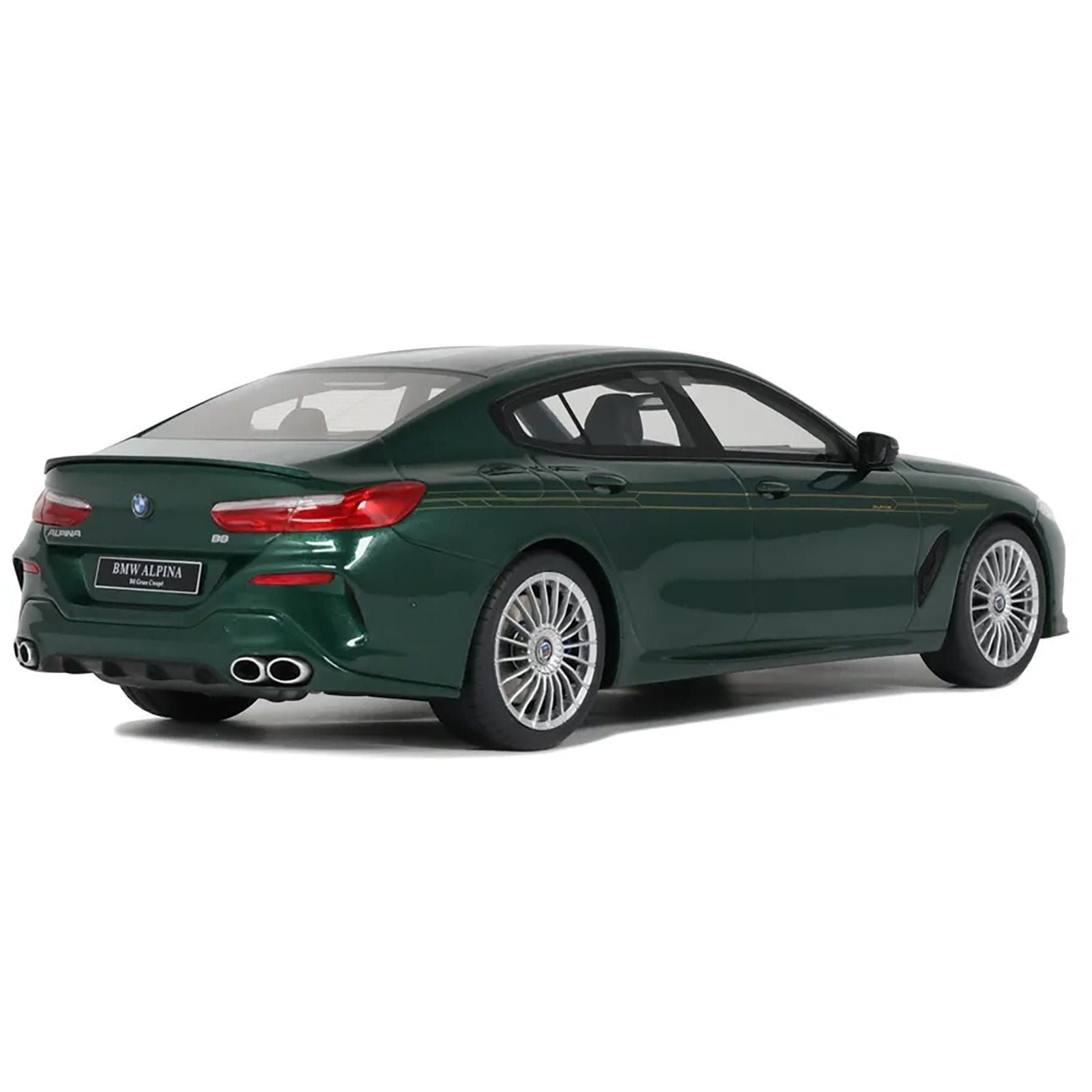 2023 BMW Alpina B8 Gran Coupe Green Metallic 1/18 Model Car by GT Spirit - GT Spirit - ModelCars.com