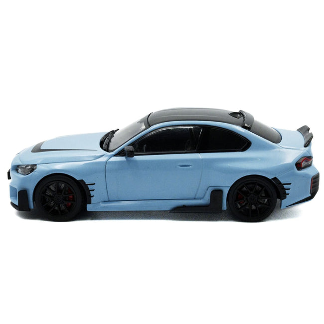 2023 BMW M2 M Performance Zandvoort Blue with Black Top 1/43 Diecast Model Car by Solido-Solido-ModelCars.com
