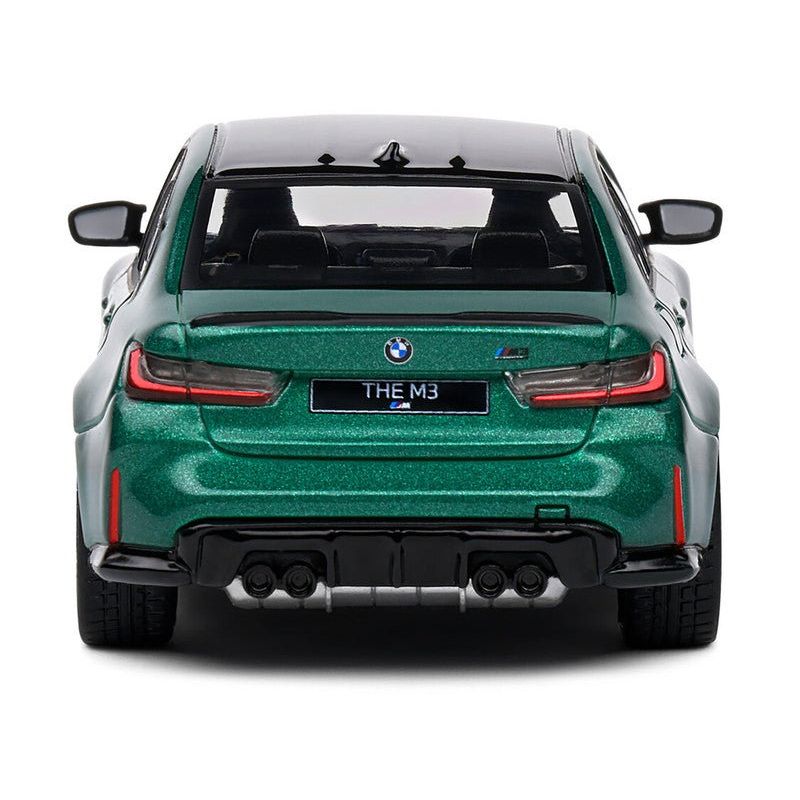 2023 BMW M3 Sedan (G80) Competition Isle of Man Green Metallic with Black Top 1/43 Diecast Model Car by Solido - Solido - ModelCars.com