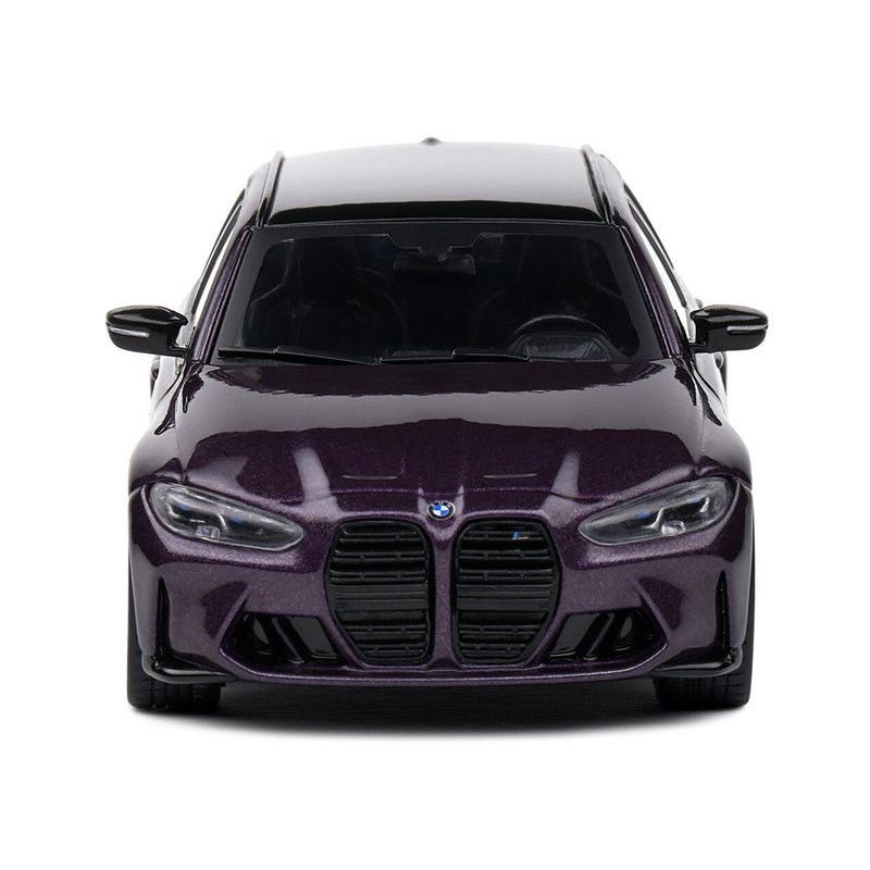 2023 BMW M3 Touring (G81) Competition Daytona Violet Metallic with Black Top 1/43 Diecast Model Car by Solido - Solido - ModelCars.com