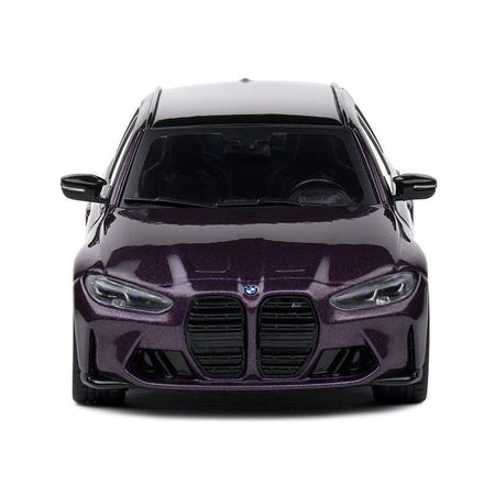 2023 BMW M3 Touring (G81) Competition Daytona Violet Metallic with Black Top 1/43 Diecast Model Car by Solido - Solido - ModelCars.com