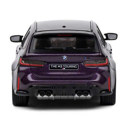 2023 BMW M3 Touring (G81) Competition Daytona Violet Metallic with Black Top 1/43 Diecast Model Car by Solido - Solido - ModelCars.com