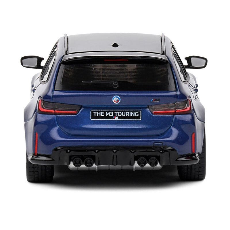 2023 BMW M3 Touring (G81) Competition San Marino Blue Metallic with Black Top 1/43 Diecast Model Car by Solido - Solido - ModelCars.com
