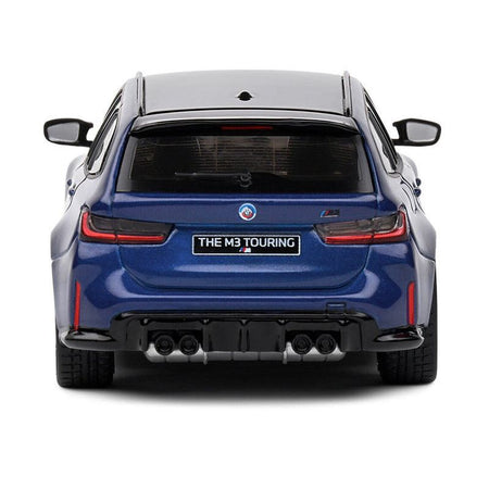 2023 BMW M3 Touring (G81) Competition San Marino Blue Metallic with Black Top 1/43 Diecast Model Car by Solido - Solido - ModelCars.com
