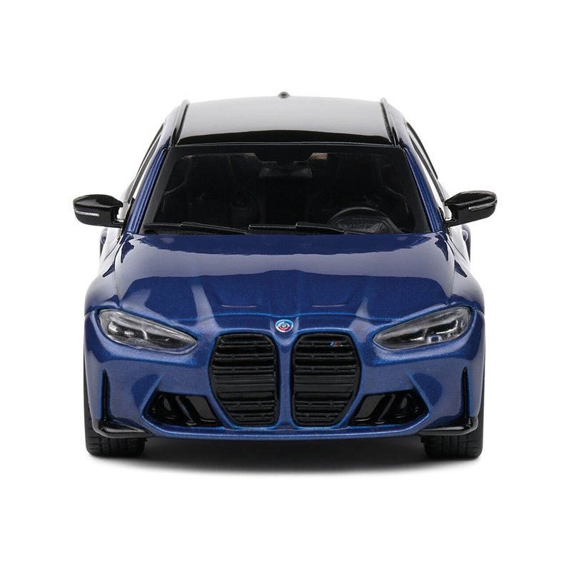 2023 BMW M3 Touring (G81) Competition San Marino Blue Metallic with Black Top 1/43 Diecast Model Car by Solido - Solido - ModelCars.com