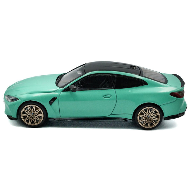 2023 BMW M4 Competition (G82) Mint Green with Black Top 1/43 Diecast Model Car by Solido-Solido-ModelCars.com
