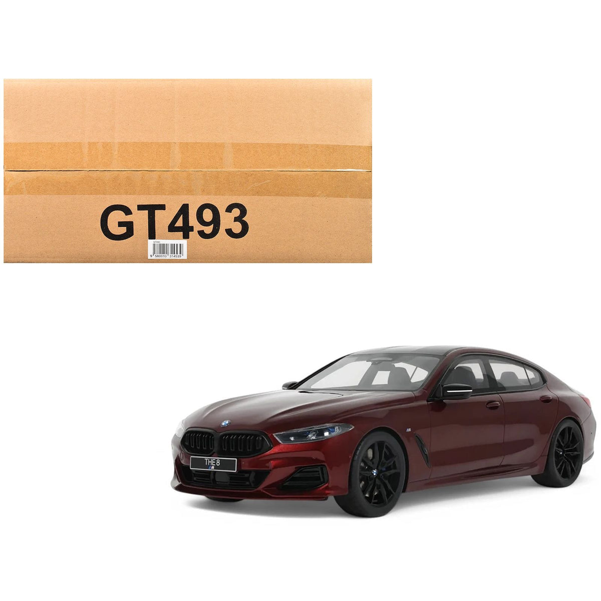 2023 BMW M850I xDrive M Performance Aventurine Red with Carbon Top 1/18 Model Car by GT Spirit-GT Spirit-ModelCars.com