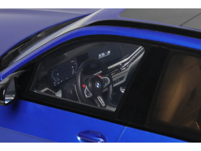 2023 BMW X5 M Competition Blue Metallic with Black Top 1/18 Model Car by GT Spirit-GT Spirit-ModelCars.com