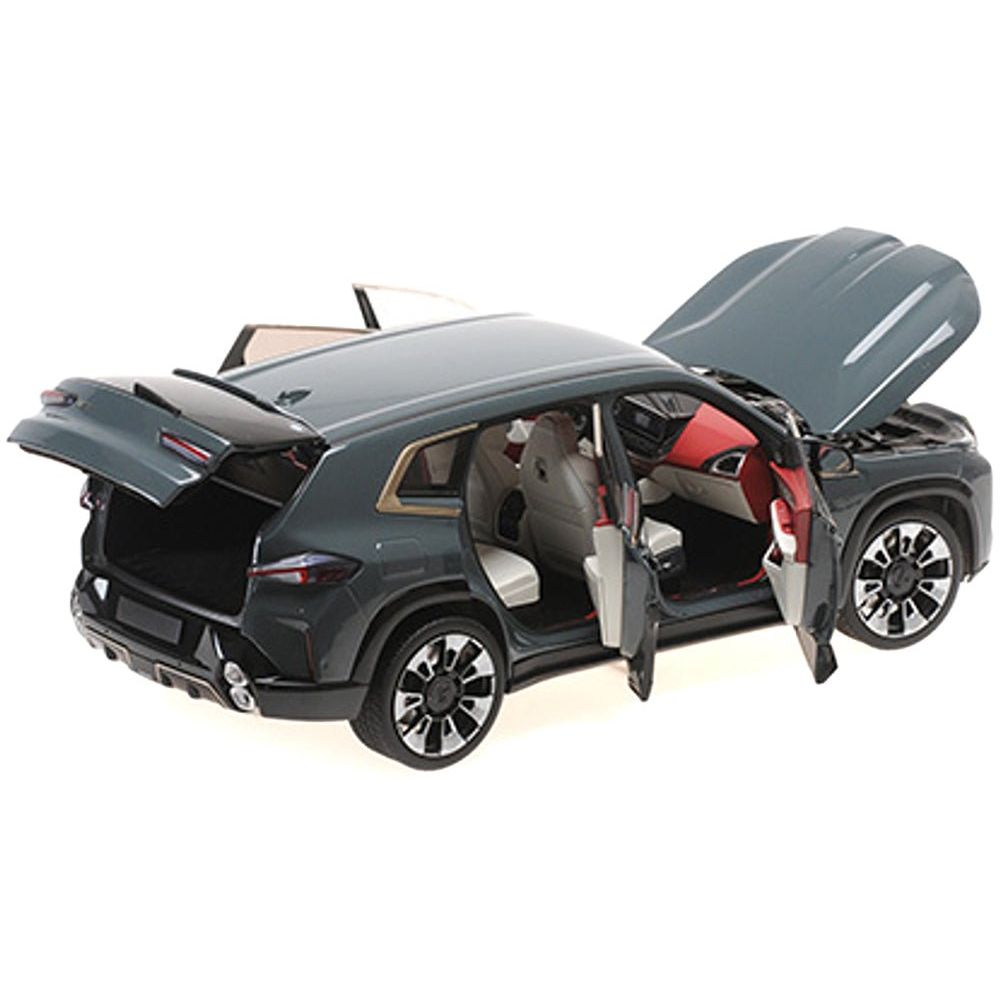 2023 BMW XM Dark Green Metallic with Gold Stripes 1/18 Diecast Model Car by Minichamps - Minichamps - ModelCars.com