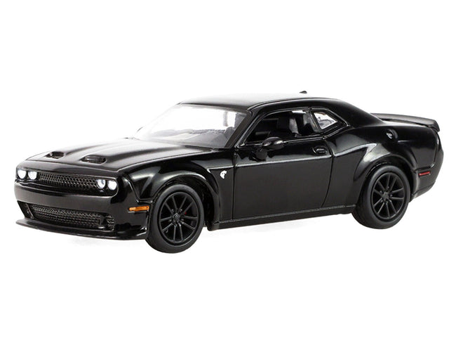 2023 Dodge Challenger SRT Hellcat Widebody Black "Auto Mall" Series 8 1/64 Diecast Model Car by Greenlight-Greenlight-ModelCars.com