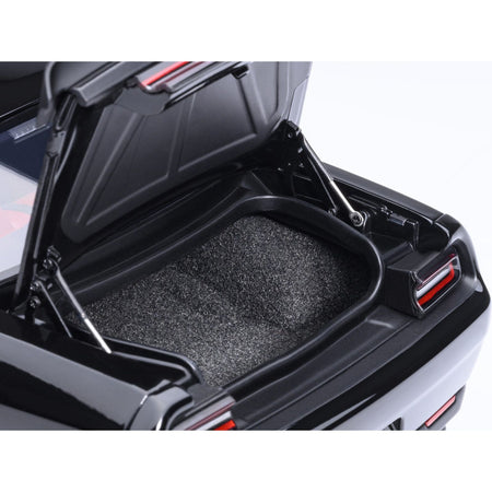 2023 Dodge Challenger SRT Super Stock Pitch Black with Red Interior 1/18 Model Car by Autoart-Autoart-ModelCars.com
