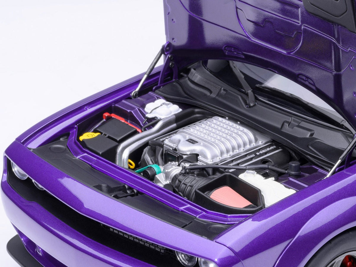 2023 Dodge Challenger SRT Super Stock Plum Crazy Purple 1/18 Model Car by Autoart-Autoart-ModelCars.com