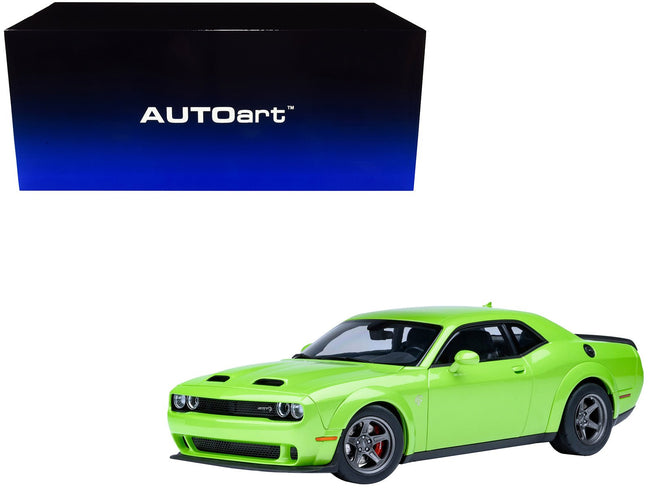2023 Dodge Challenger SRT Super Stock Sublime Green 1/18 Model Car by Autoart-Autoart-ModelCars.com