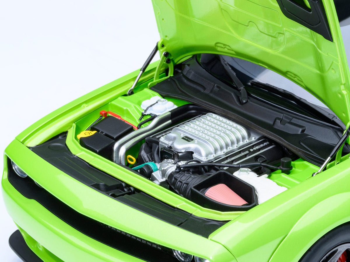 2023 Dodge Challenger SRT Super Stock Sublime Green 1/18 Model Car by Autoart-Autoart-ModelCars.com