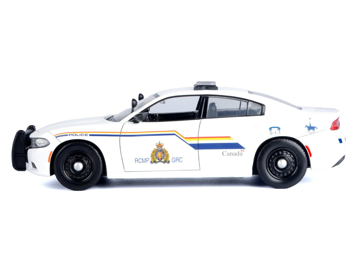 2023 Dodge Charger Pursuit Police Car "RCMP (Royal Canadian Mounted Police)" White "Law Enforcement and Public Service" Series 1/24 Diecast Model Car by Motormax-Motormax-ModelCars.com