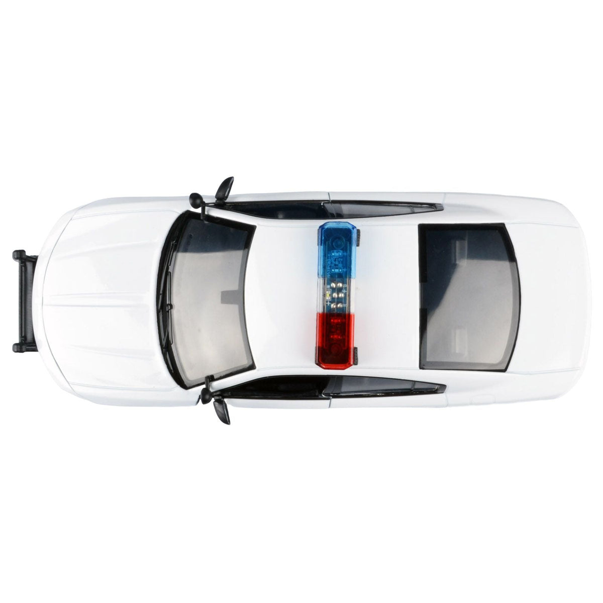 2023 Dodge Charger Pursuit Police Car Unmarked White with Flashing Light Bar Front and Rear Lights and 2 Sounds "Builder's Kit" 1/24 Diecast Model Car by Motormax-Motormax-ModelCars.com