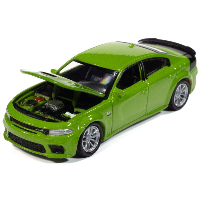 2023 Dodge Charger R/T Scat Pack Swinger Sublime Green Metallic "Modern Muscle" Series 1/64 Diecast Model Car by Auto World - Autoworld - ModelCars.com