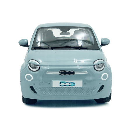 2023 Fiat 500e Light Blue 1/24 Diecast Model Car by Bburago-Bburago-ModelCars.com