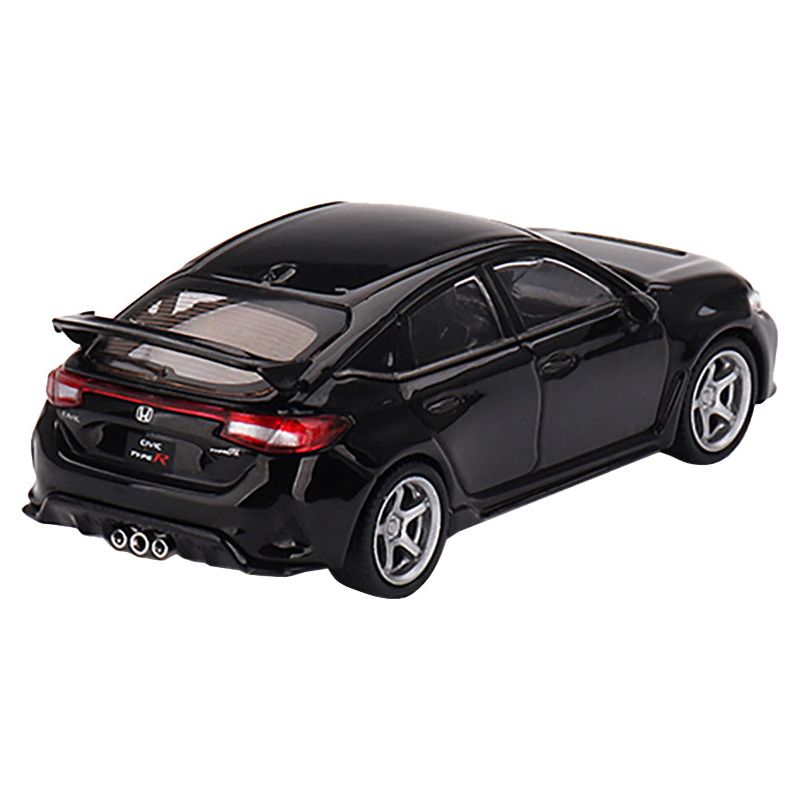 2023 Honda Civic Type R Crystal Black Pearl with Advan GT Wheels Limited Edition to 3240 pieces Worldwide 1/64 Diecast Model Car by True Scale Miniatures - True Scale Miniatures - ModelCars.com