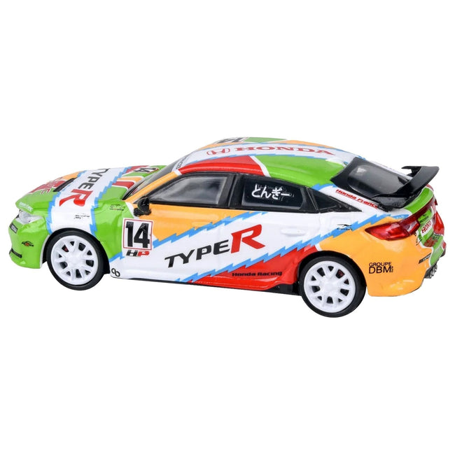 2023 Honda Civic Type R FL5 #14 "JACCS" Livery 1/64 Diecast Model Car by Paragon Models-Paragon-ModelCars.com