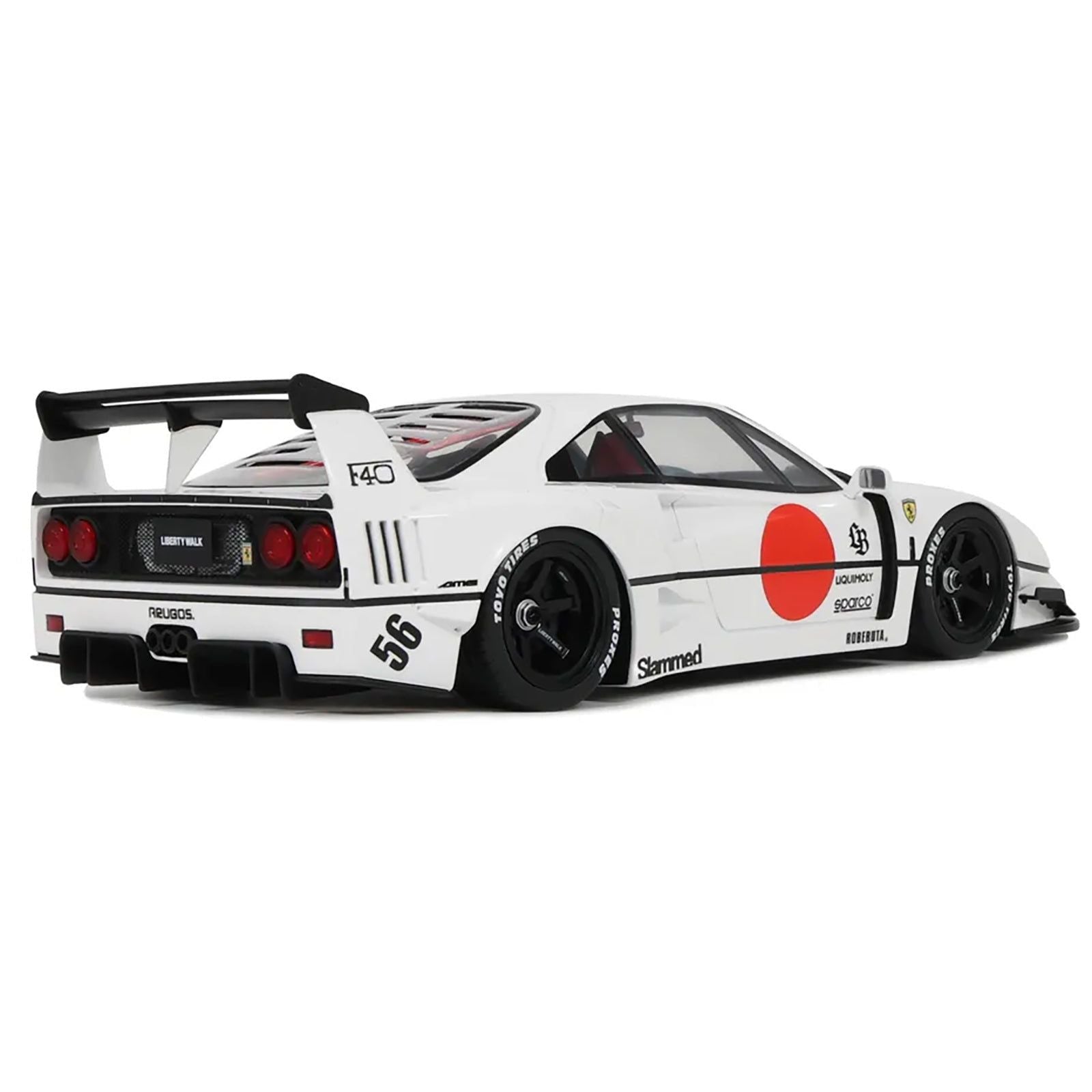 2023 LB - Works F40 White with Graphics 1/18 Model Car by GT Spirit - GT Spirit - ModelCars.com