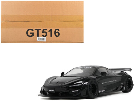 2023 McLaren 720S "LB-Works - Liberty Walk" Black 1/18 Model Car by GT Spirit-GT Spirit-ModelCars.com