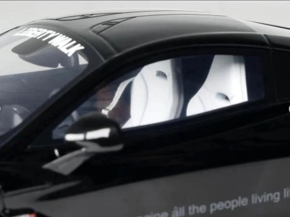 2023 McLaren 720S "LB-Works - Liberty Walk" Black 1/18 Model Car by GT Spirit-GT Spirit-ModelCars.com