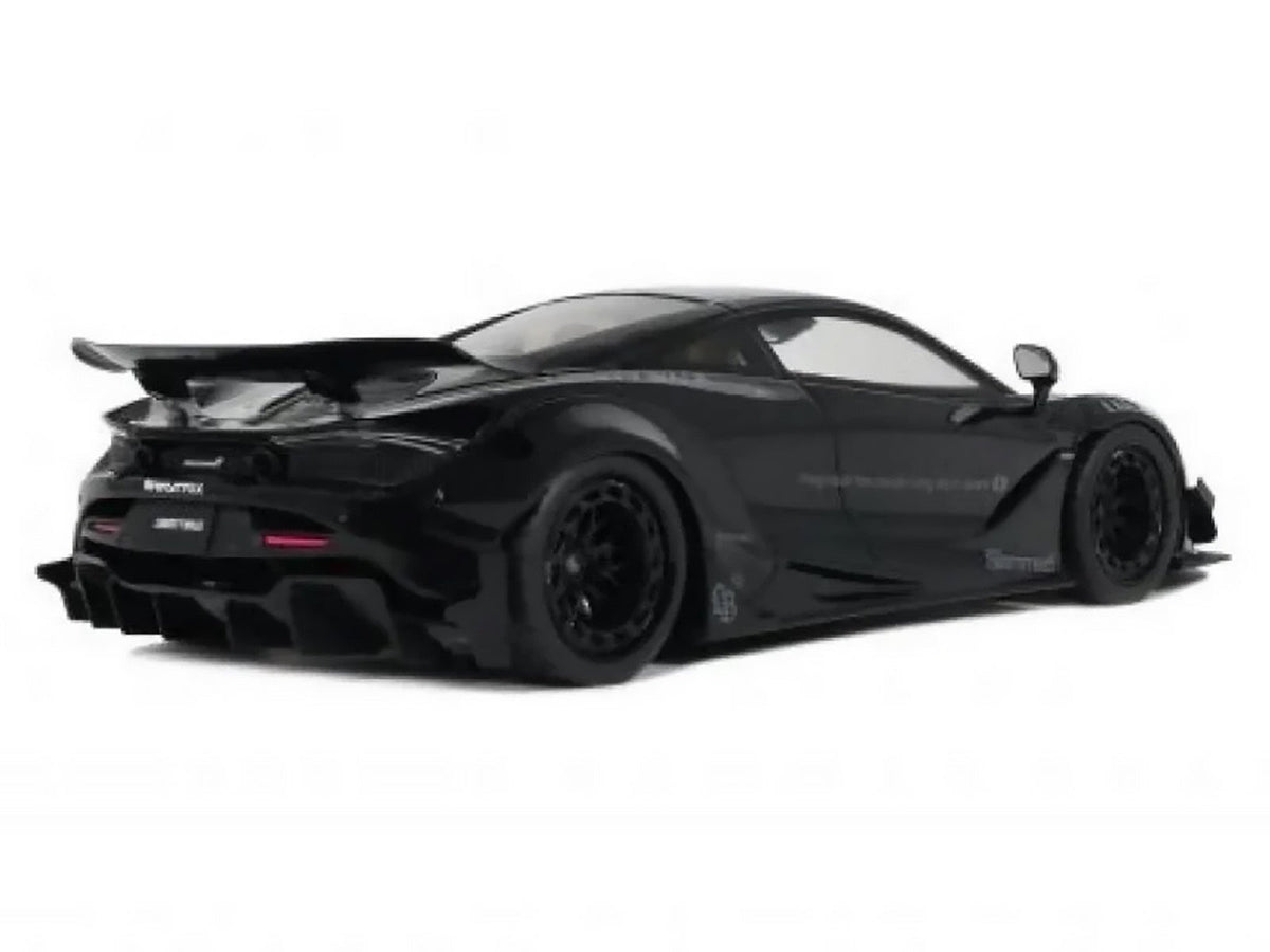 2023 McLaren 720S "LB-Works - Liberty Walk" Black 1/18 Model Car by GT Spirit-GT Spirit-ModelCars.com