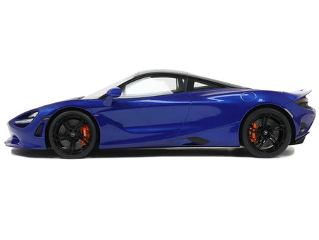 2023 McLaren 750S Coupe Blue Metallic with Black Top 1/18 Model Car by GT Spirit-GT Spirit-ModelCars.com
