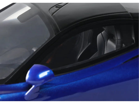 2023 McLaren 750S Coupe Blue Metallic with Black Top 1/18 Model Car by GT Spirit-GT Spirit-ModelCars.com