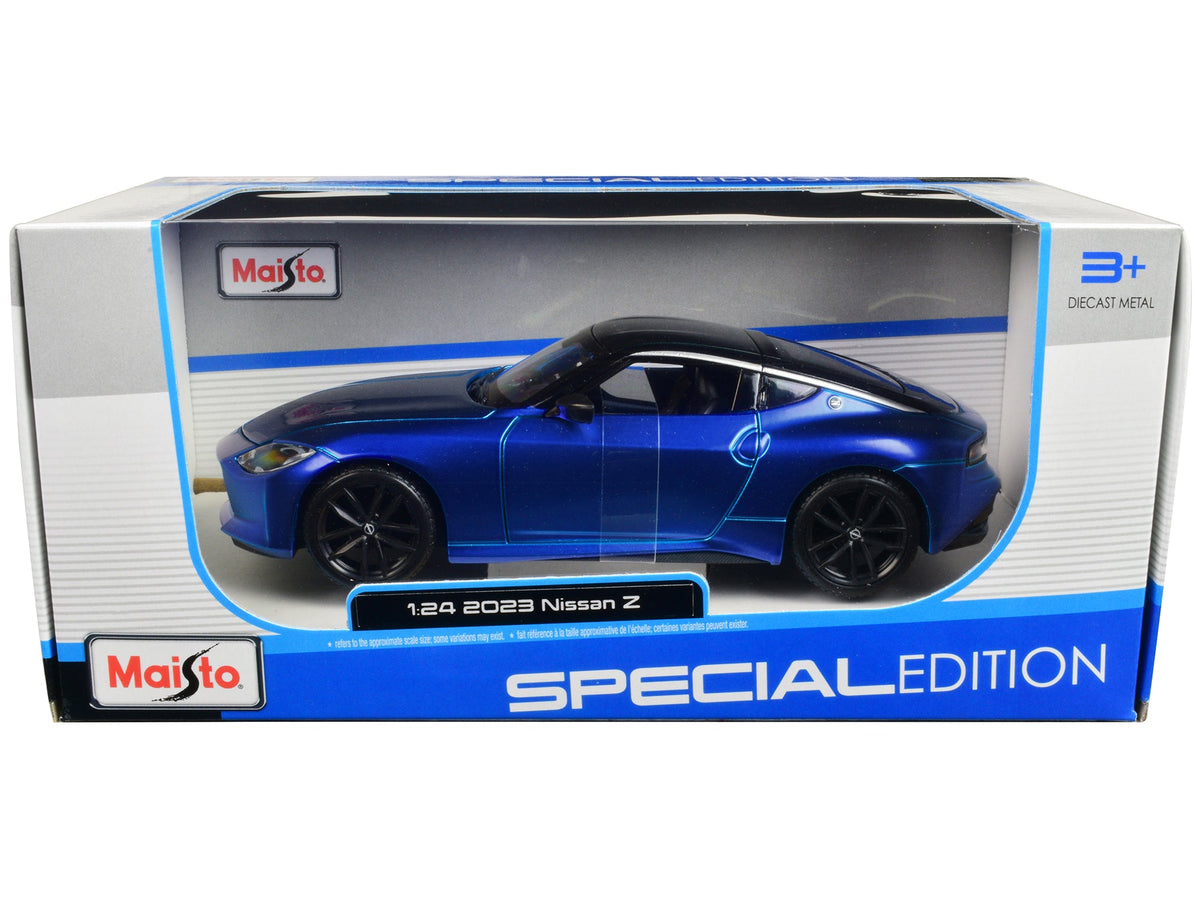 2023 Nissan Z Blue Metallic with Black Top "Special Edition" Series 1/24 Diecast Model Car by Maisto-Maisto-ModelCars.com