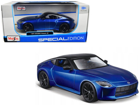2023 Nissan Z Blue Metallic with Black Top "Special Edition" Series 1/24 Diecast Model Car by Maisto-Maisto-ModelCars.com