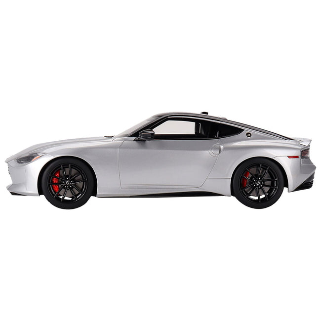 2023 Nissan Z Performance Brilliant Silver Metallic with Black Top 1/18 Model Car by Top Speed - Top Speed - ModelCars.com