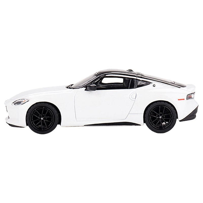 2023 Nissan Z Performance Everest White Metallic with Black Top Limited Edition to 3000 pieces Worldwide 1/64 Diecast Model Car by Mini GT-Mini GT-ModelCars.com