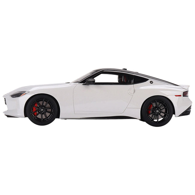2023 Nissan Z Performance Everest White with Black Top 1/18 Model Car by Top Speed - Top Speed - ModelCars.com