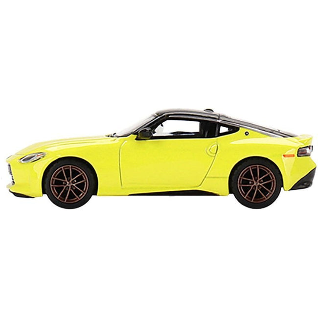 2023 Nissan Z Proto Spec Ikazuchi Yellow with Black Top Limited Edition to 3000 pieces Worldwide 1/64 Diecast Model Car by Mini GT-Mini GT-ModelCars.com